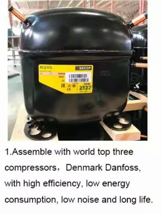 Armoire en verre réfrigérée à refroidissement par air verticale 8 de boisson de grande capacité de trois portes