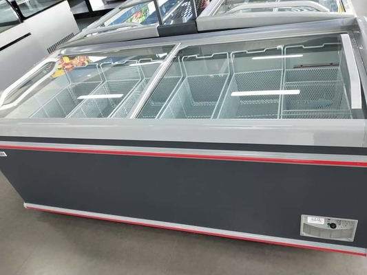 commercial glass freezer glass top freezer