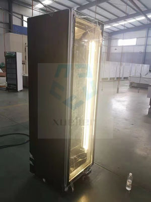 Commercial Wine Glass Door Display Freezer Beverage Single Door Upright