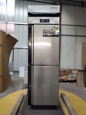 Home Vertical Stainless Steel Freezers Air Cooling