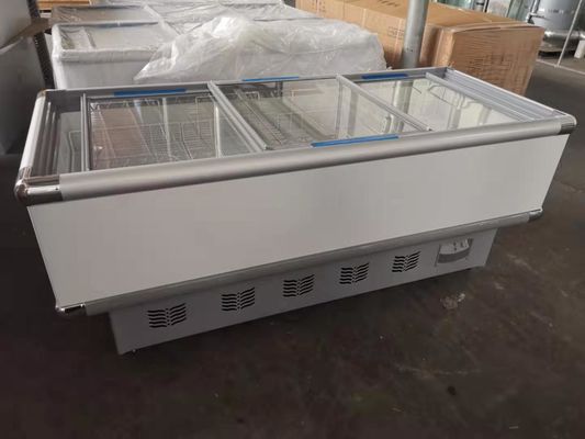 2m Commercial Chest Freezer Glass Top Ice Cream CE