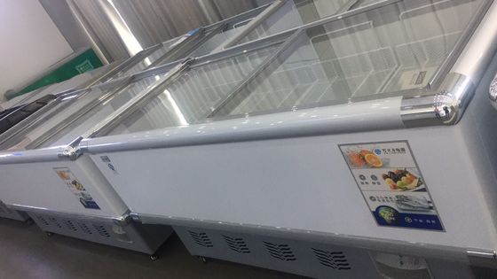 2m Commercial Chest Freezer Glass Top Ice Cream CE