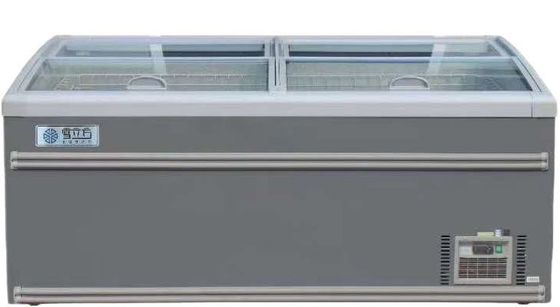Digital Control Sliding Door Chest Freezer 220V Auto Defrost