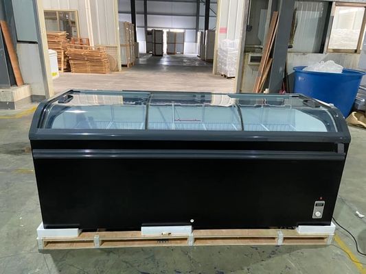 Digital Control Sliding Door Chest Freezer 220V Auto Defrost