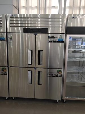 Four Door Stainless Steel Freezers 220V 32 Cubic Foot