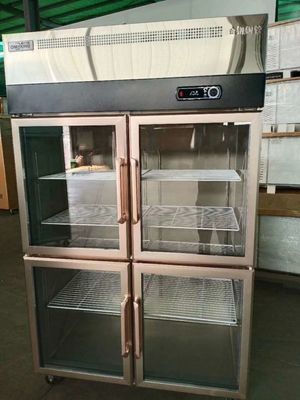 Double Door Stainless Steel Freezers 70cm Wide 1.2m