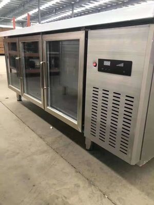 1.8m Double Door Stainless Steel Freezers 500L 18 Cu Ft