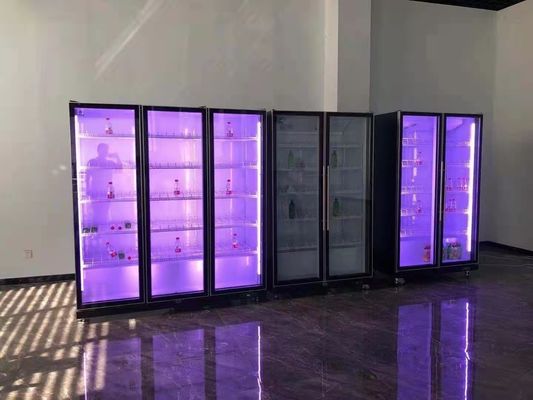 Three Door 1800L Beer Upright Glass Door Freezer Beverage