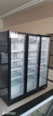 Three Door 1800L Beer Upright Glass Door Freezer Beverage