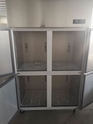 Four Doors Stainless Steel Upright Commercial Freezer Kitchen 900L 32 Cu Ft