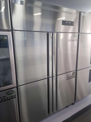 Four Doors Stainless Steel Upright Commercial Freezer Kitchen 900L 32 Cu Ft
