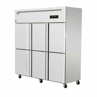 Restaurant 6 Door Commercial Stainless Steel Refrigerator Freezer 1800x700x1960mm