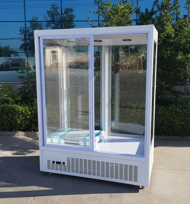 Upright Supermarket Floral Display Cooler Sliding Door