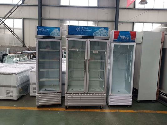 Double glass doors Economic display type refrigerate and preserve freshness beer cabinet for drinks
