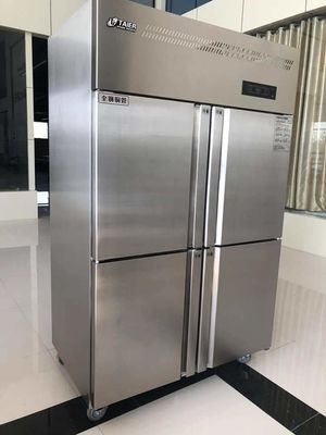 Four Doors Stainless Steel Double Temperature Large Capacity Refrigerator Freezer Commercial