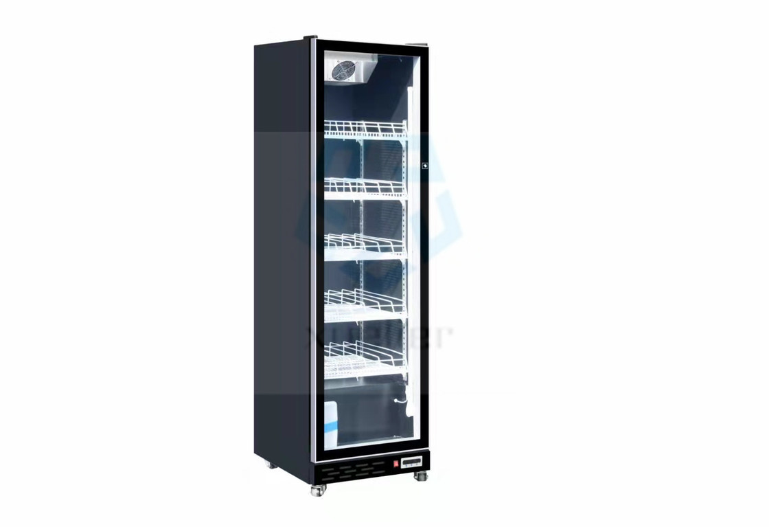 Commercial Wine Glass Door Display Freezer Beverage Single Door Upright