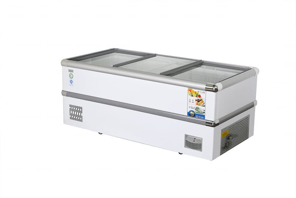 588L Supermarket Island Freezer 21 Cu Ft 1.6m 1.8m 2.0m 2.5m