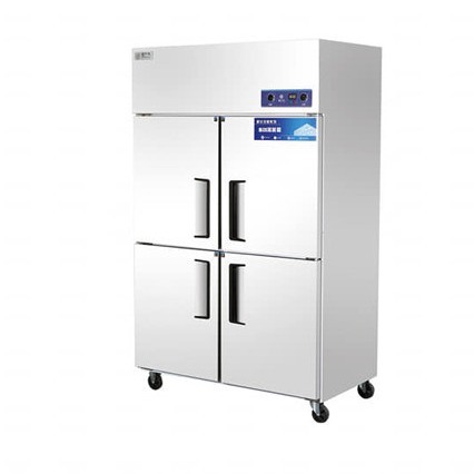 Kitchen Commercial Vertical Freezer Four Doors Full Body Stainless Steel